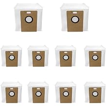Dust Bags Replacement For Airzeen Q10 Pro Robot Vacuum Cleaner 10 Pack | Large capacity Spare Parts Accessories