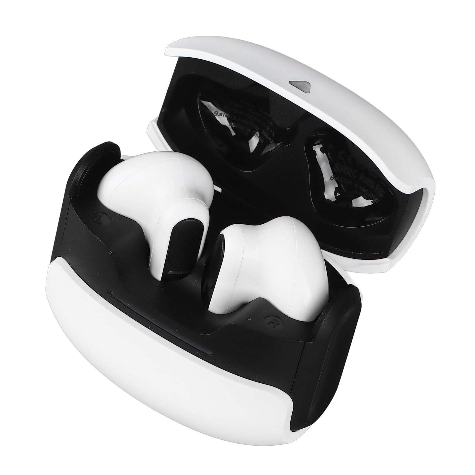 Cuffie Wireless, Auricolari Bluetooth 5.3 a Bassa Latenza Ergonomici con Custodia di Ricarica per Gaming per Tablet (bianco)