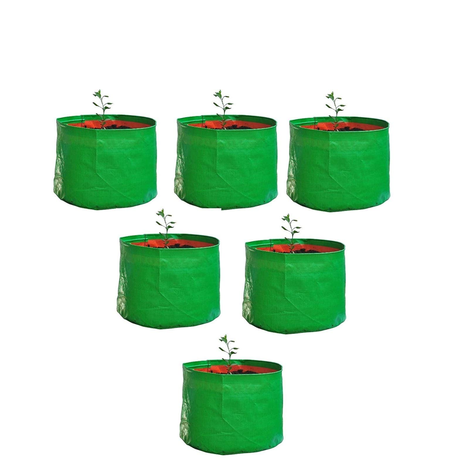 YUVAGREEN High Density Polyethylene Grow Bag (Green, 15 x 15-inch) - Pack of 6 (B0752DBHRC) Amazon Price History, Amazon Price Tracker
