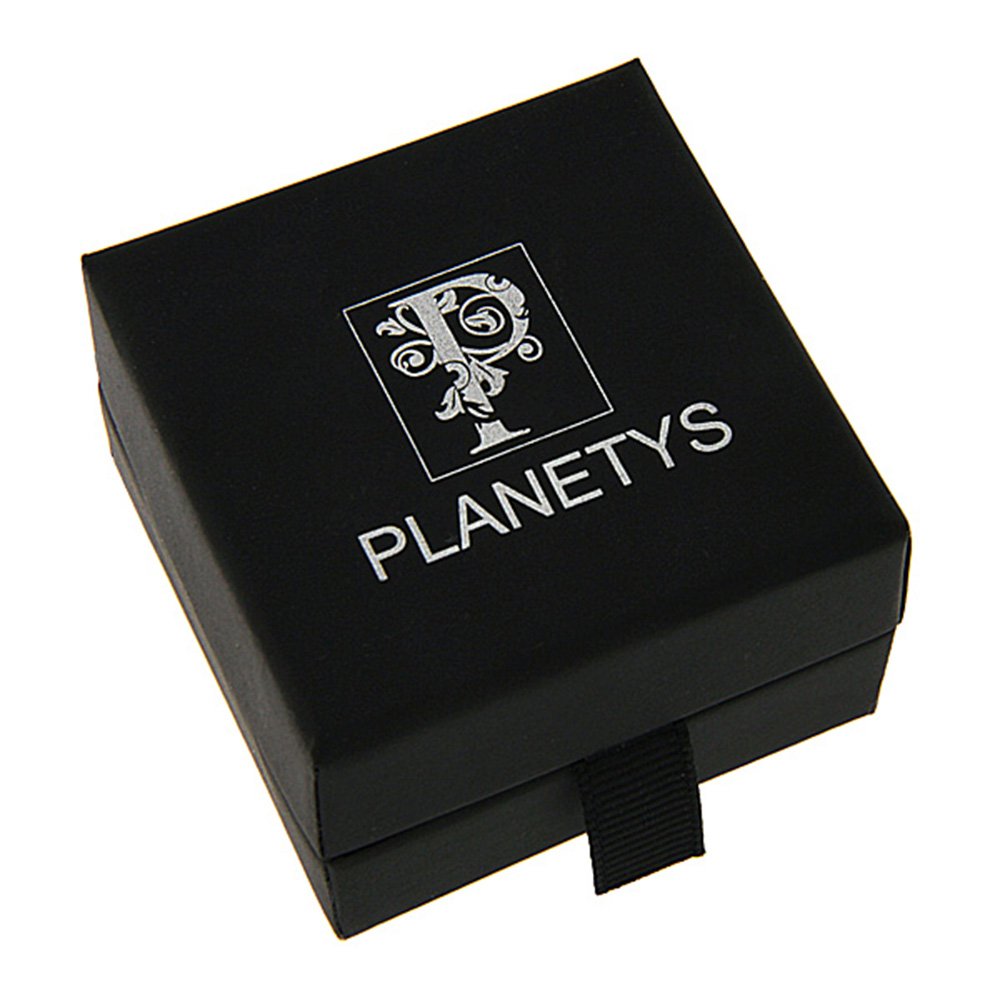 Planetys - Collier - Chaîne Argent 925/1000 - Maille Grain de Café Creuse - Finition Rhodié - Largeur : 6.2 mm