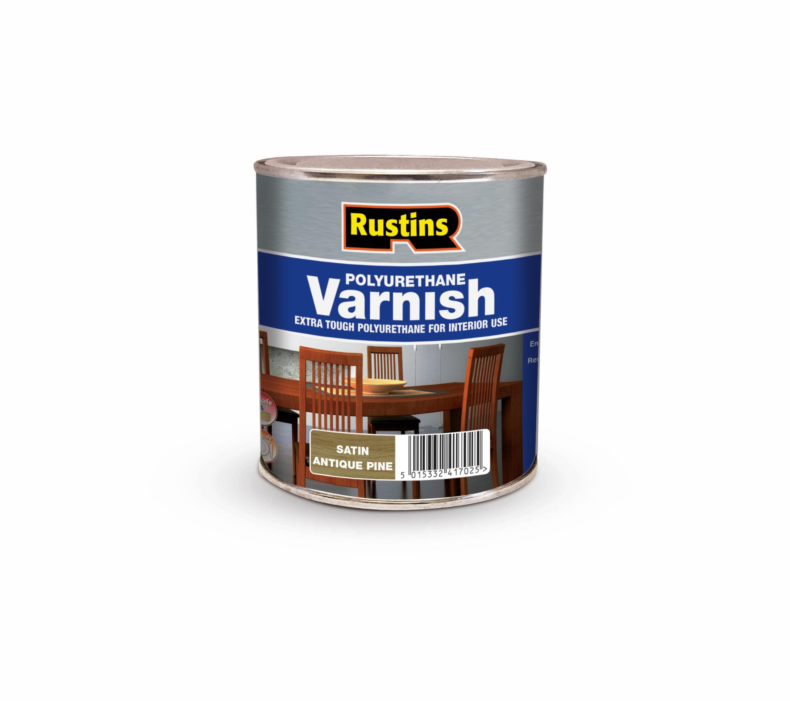 RUSTINS Polyurethane Varnish, Antique Pine Satin, 250 ml