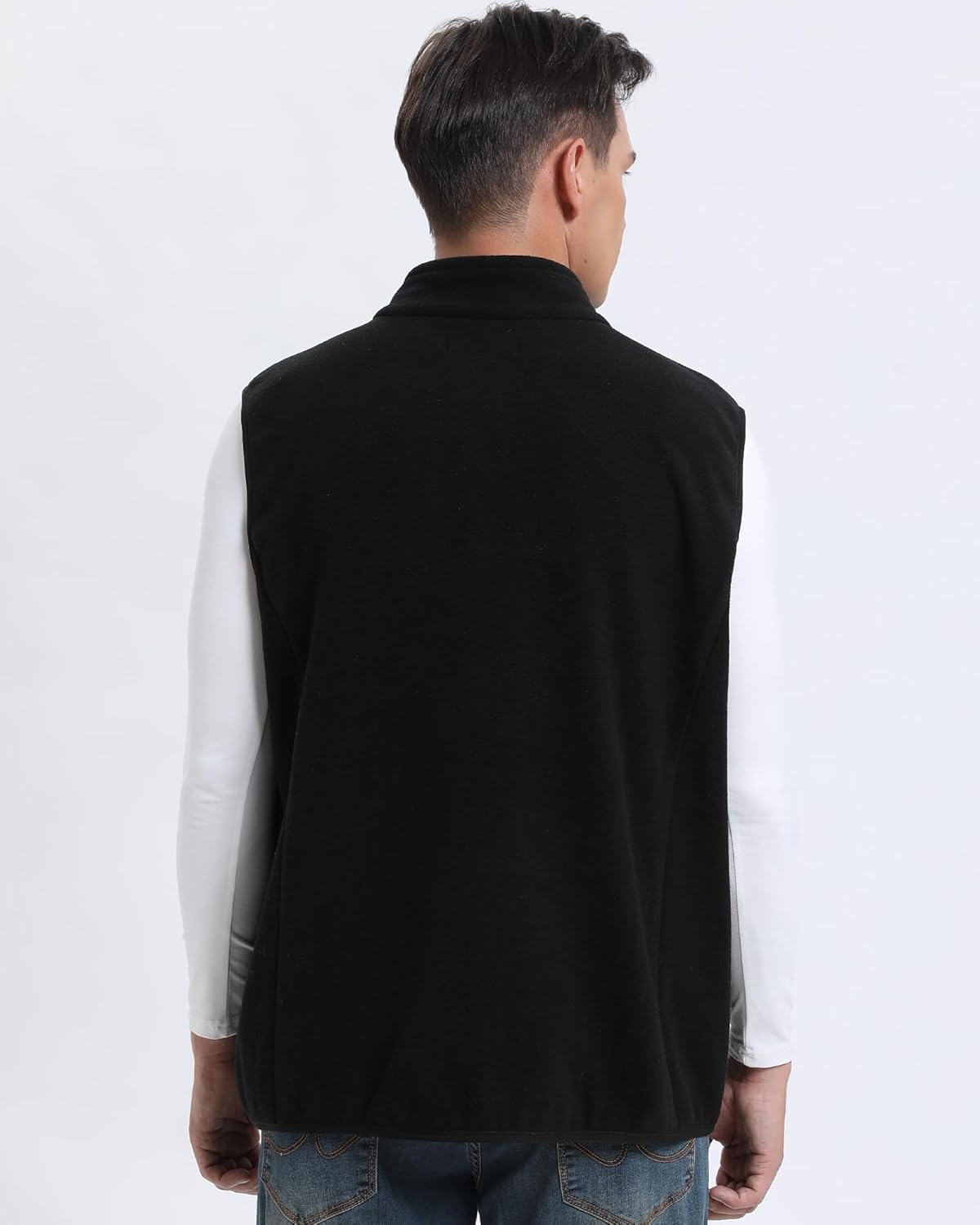 Argstar Polar Fleece Vest Men, Warm & Lightweight Casual Outdoor Full-Zip Vest with Pockets (S-2XL) - Image 2