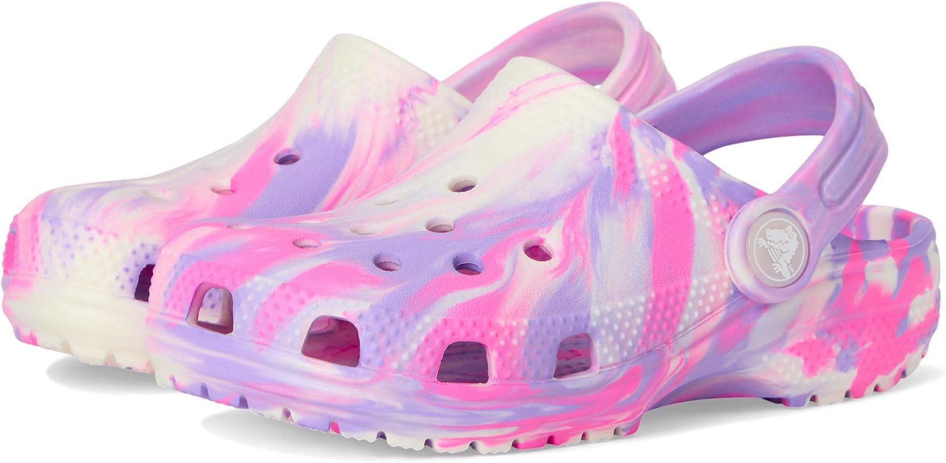Crocs Unisex-Child Classic Watercolor Marbled Clog K