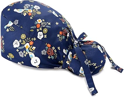 Gorro de Quirófano con Huellas (Estampado Animal)