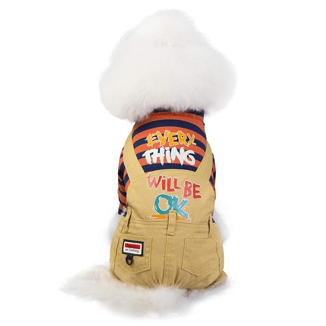 Foto 6 de 7 de Ropa para Perros Abrigo para Perros Abrigos y Chaquetas Mamelucos Sudadera con Capucha Mono Vaqueros…