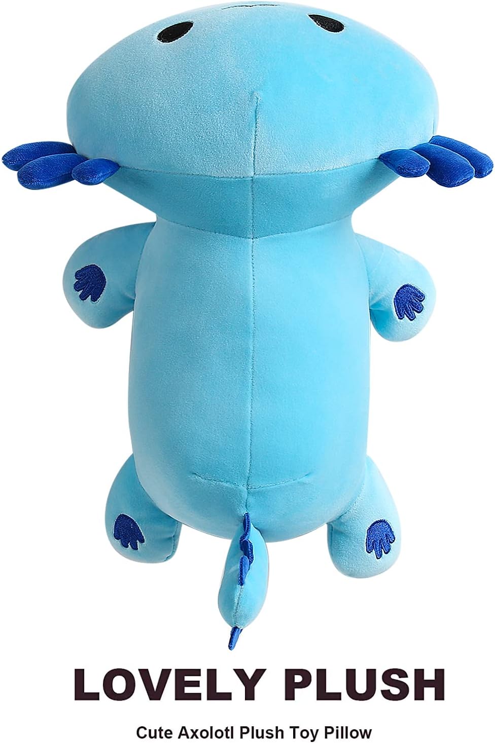 Onsoyours Cute Axolotl Plush, 19" Soft Large Stuffed Animal Salamander Big Plush Pillow, Kawaii Plushie Toy for Kids (Blue Axolotl A, 19")
