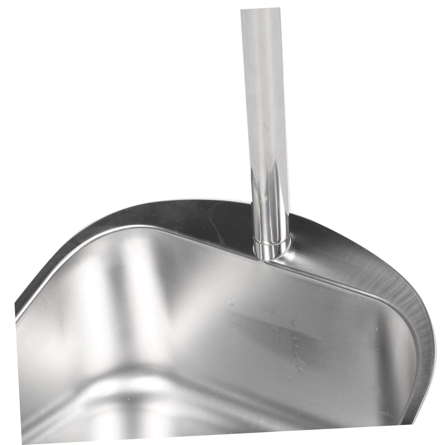 FOMIYES 1 Set Stainless Steel Dustpan Office Broom Convenient Dustpan Kit Supple Broom Dustpan and Broom for Home Broom with Dust Pan Home Cleaning Broom Household Broom Kit Broom Dustpan