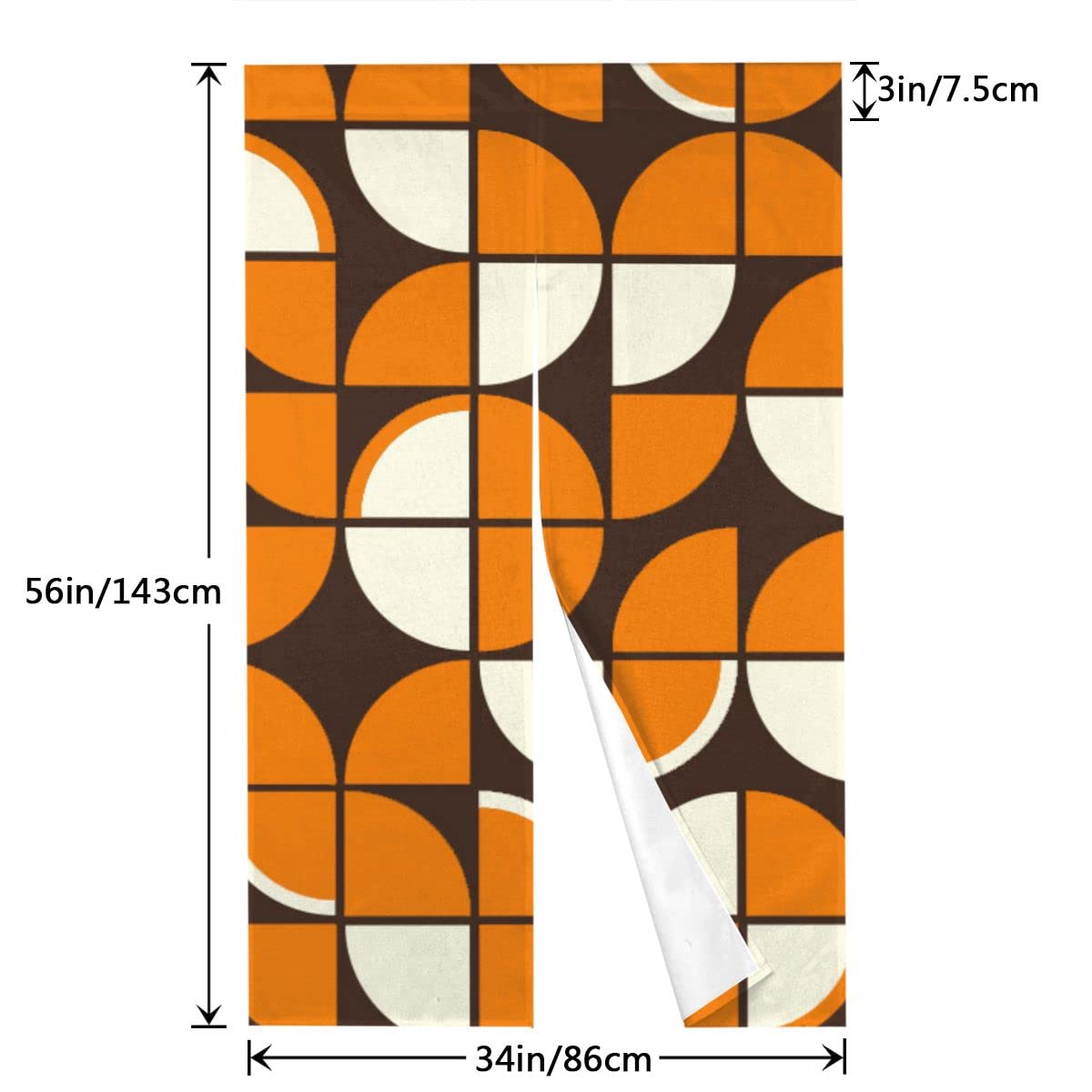 ミッドセンチュリー のれん Amazon｜のれん カーテン ミッドセンチュリーモダンジオメトリック