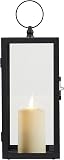 Lights4fun Lot de 2 lanternes en métal avec bougies LED TruGlow® - Minuteur - Lampe Exterieur Décoration d'extérieur - Jardin - Balcon - 3