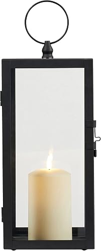 Lights4fun Lot de 2 lanternes en métal avec bougies LED TruGlow® - Minuteur - Lampe Exterieur Décoration d'extérieur - Jardin - Balcon - 3