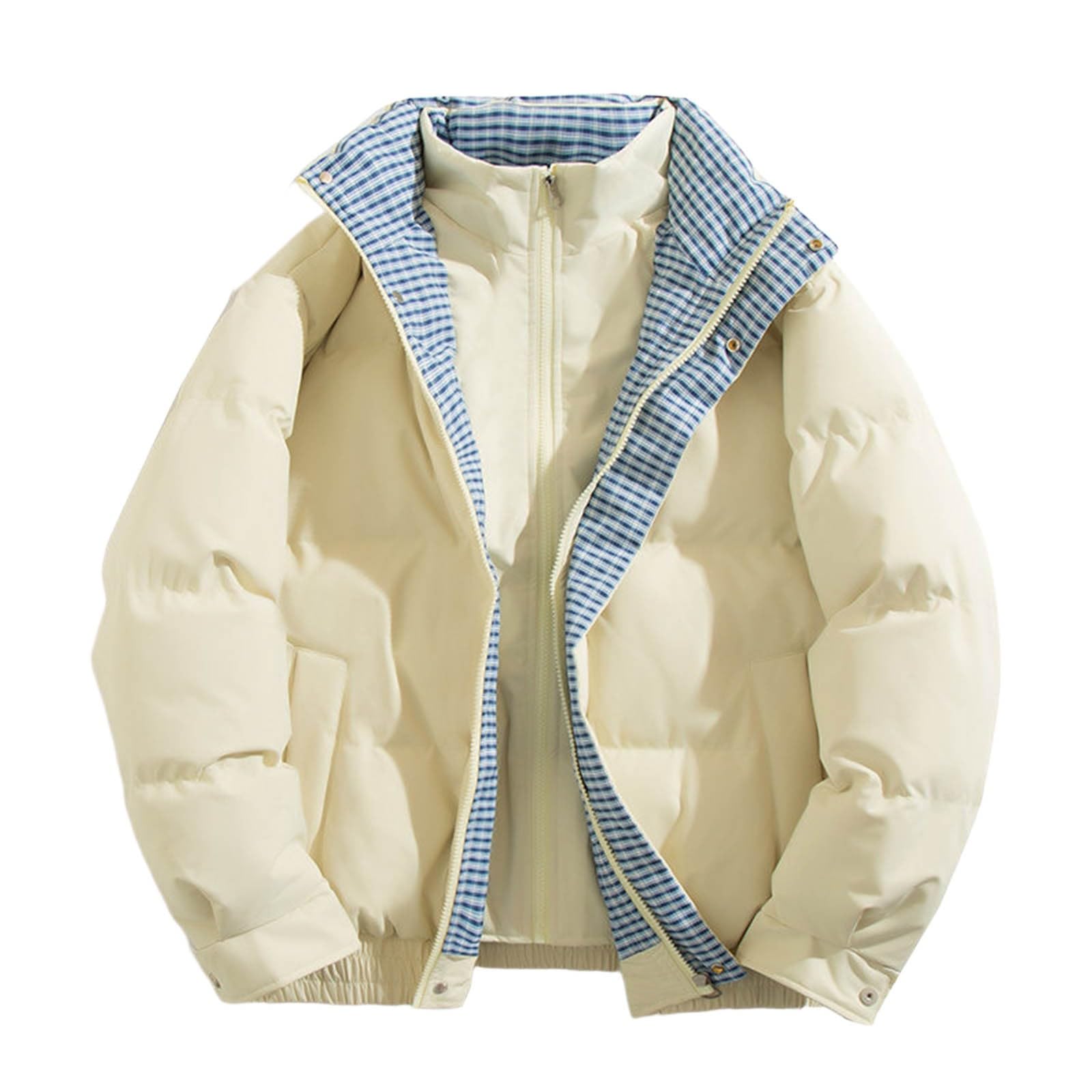 Generisch Winterjacke Herren Skijacke Kurze Arbeitsjacke Übergangsjacke | Wasserdicht Winddicht Warm Gefüttert Fleece | Outdoorjacke Softshelljacke für Alltag und Sport