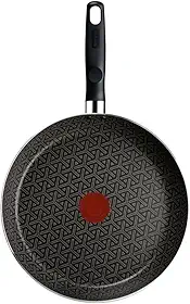 Frigideira Rochedo Robusta Grafite 30cm com Antiaderente Resist 3X, Reforçado com Partículas Minerais, Alta Espessura, Base Limpa Fácil e Thermo-Sinal