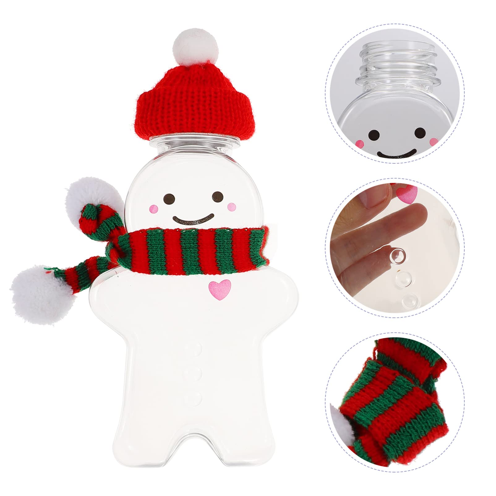 Gadpiparty 9 set di bottiglie per bevande natalizie mini bottiglia d'acqua portatile mini bottiglia d'acqua ricaricabile bottiglie d'acqua contenitori per caramelle bottiglie di Natale bottiglia per