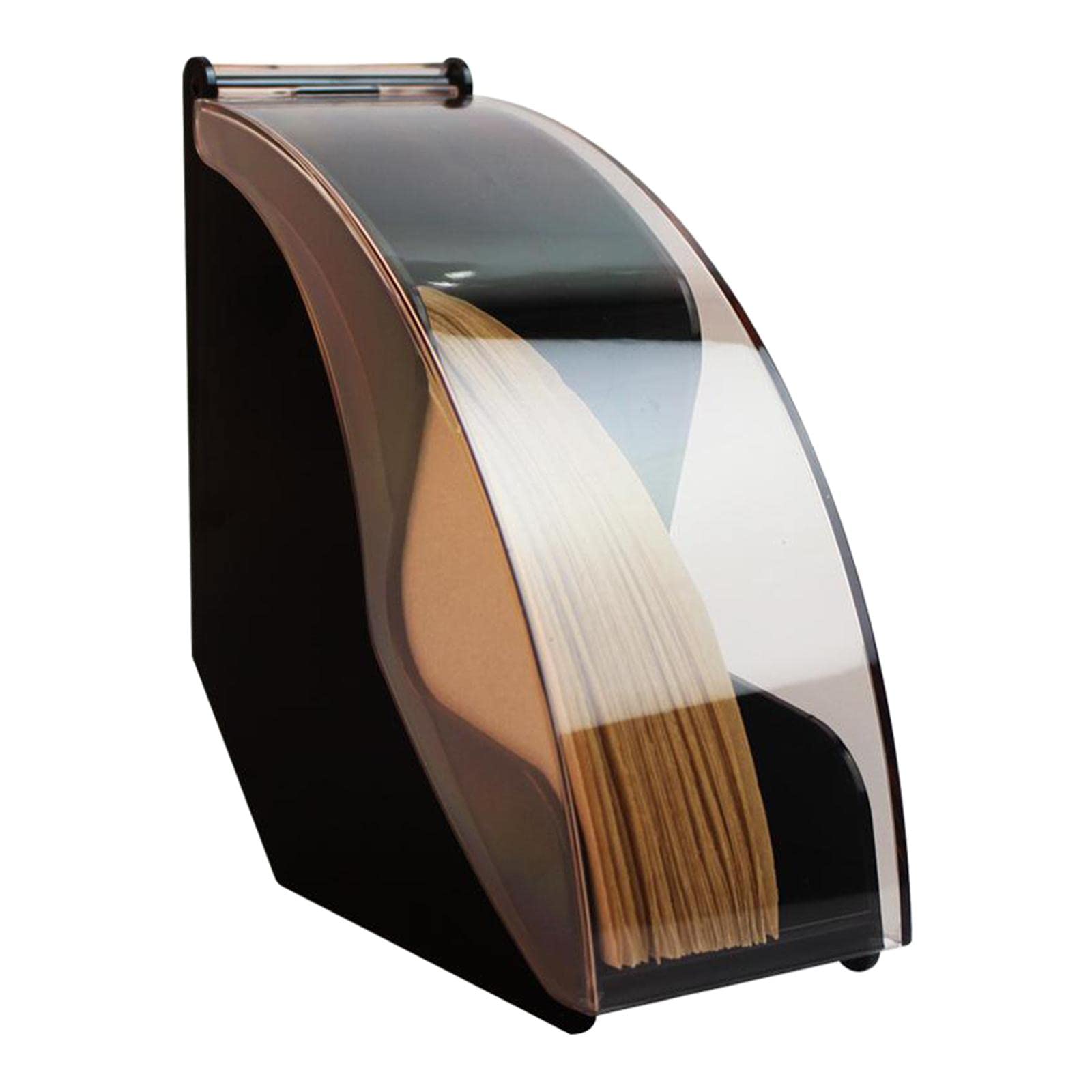 Dust-Proof Large Coffee Filter Holder Box Dispenser Shelf for Home Kitchen Black-image-42
