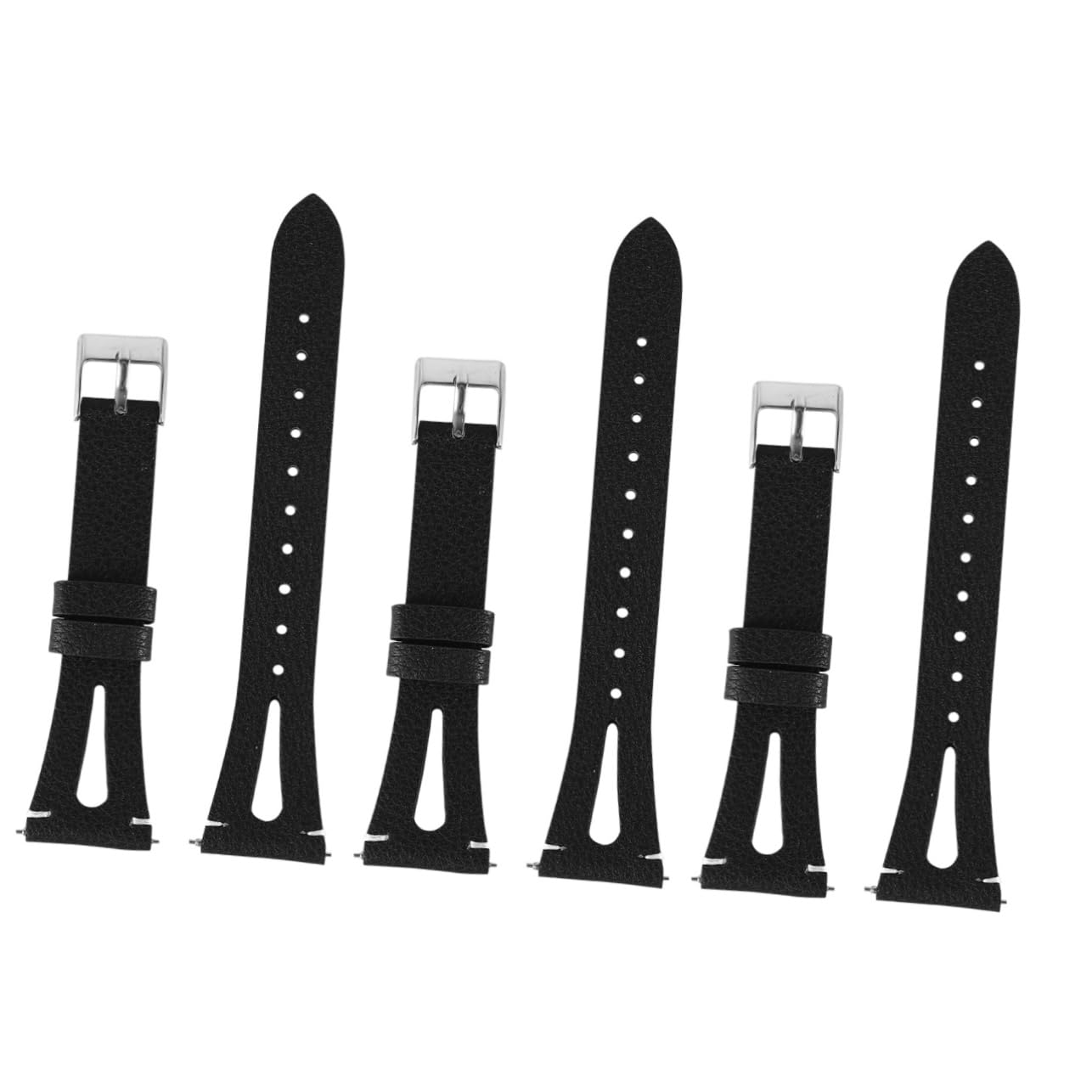 VALICLUD 3piezas Correa De Reloj De Cuero Verdadero Para Banda De Reemplazo Unisex Cómodo y Transpirable Para Ocasiones Especiales y Uso Diario