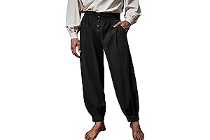 The Only Pirate at the Party: Renaissance Viking Knicker Colonial Halloween Cotton Gothic Costume Trousers