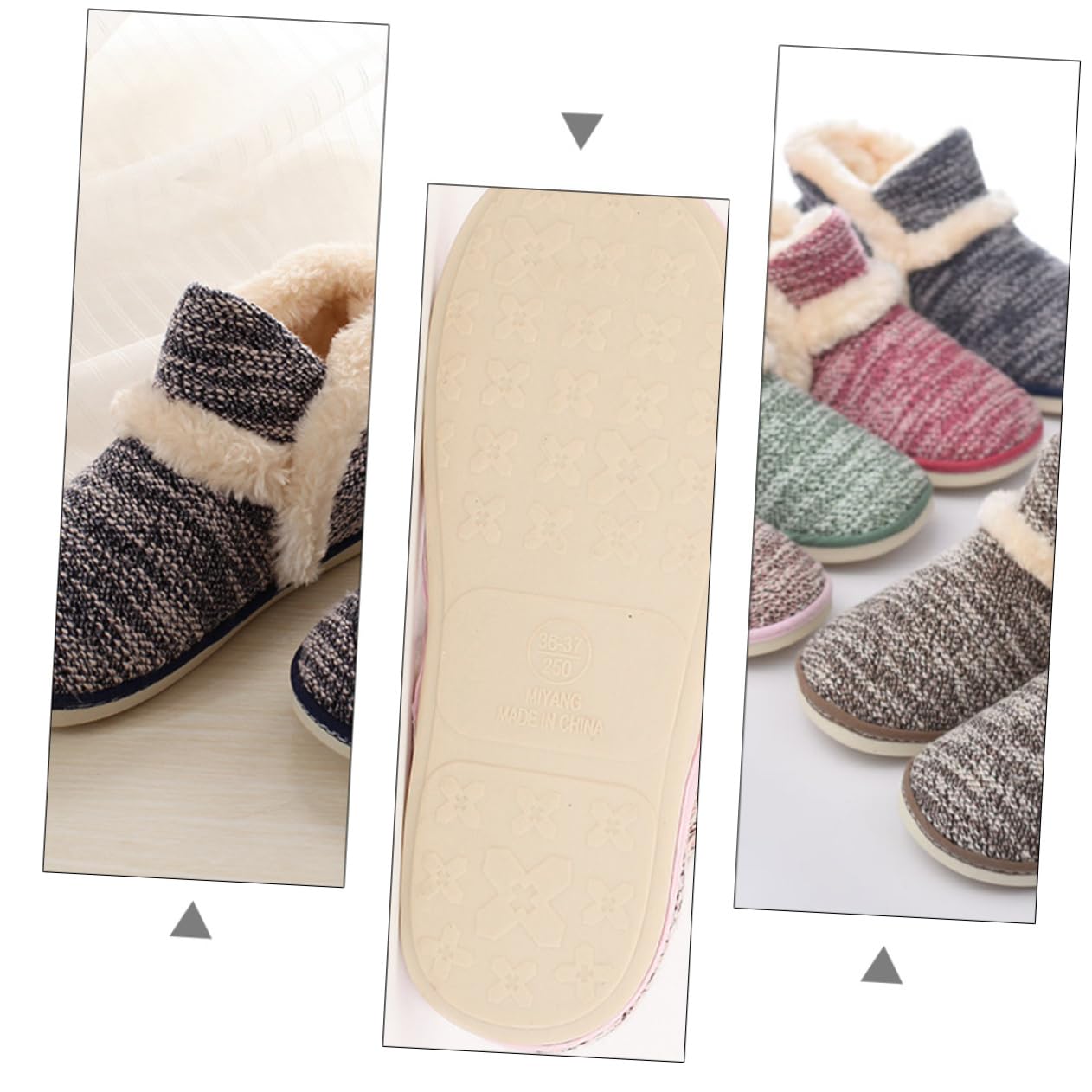 Healeved Pantofole Antiscivolo In Cotone Nere Soffici Morbide Unisex Per Uomo E Donna Antiscivolo In Pelliccia Spesse Morbide