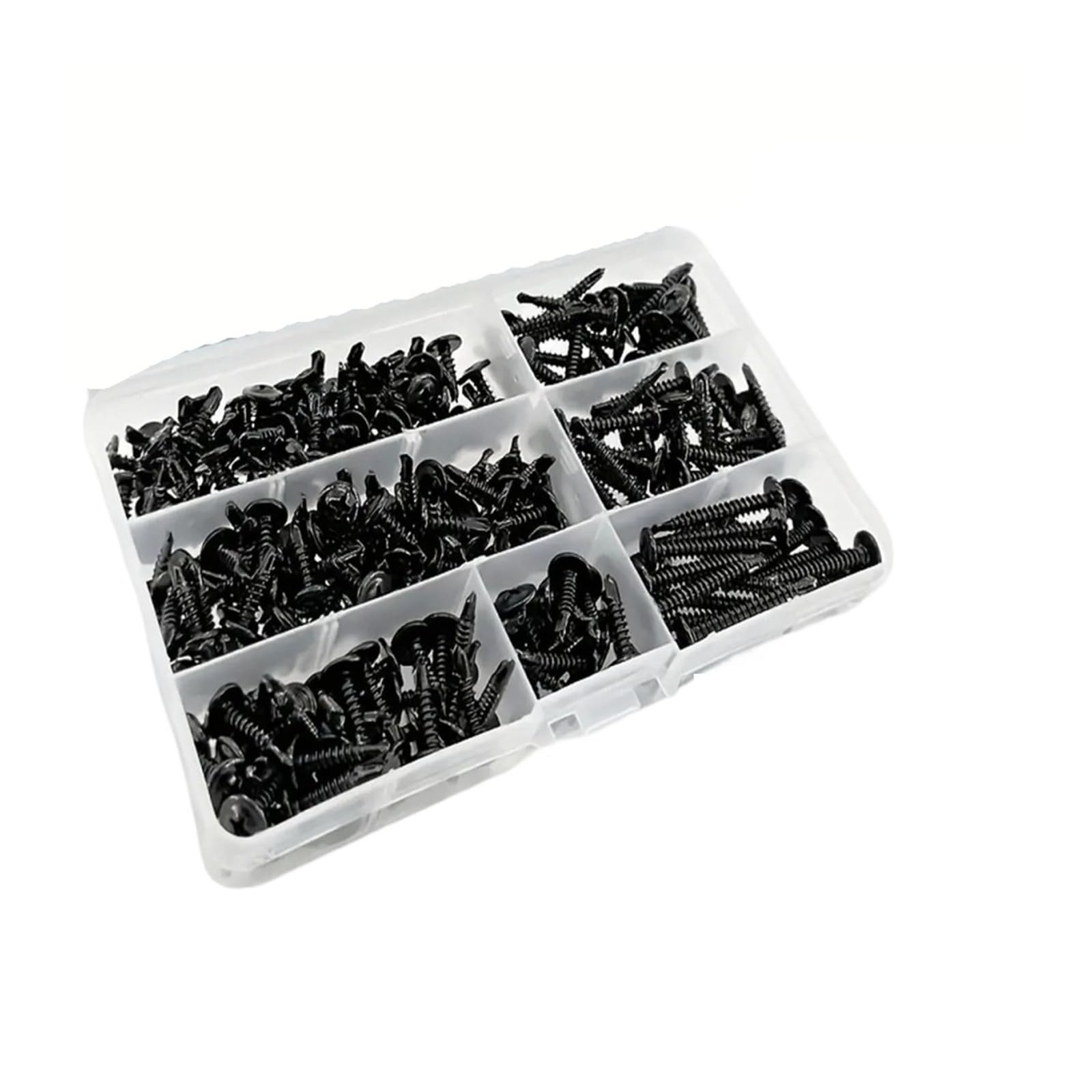 Perforación del equipo surtido acero inoxidable 410 de los tornillos autorroscantes la hoja #8(235pcs)