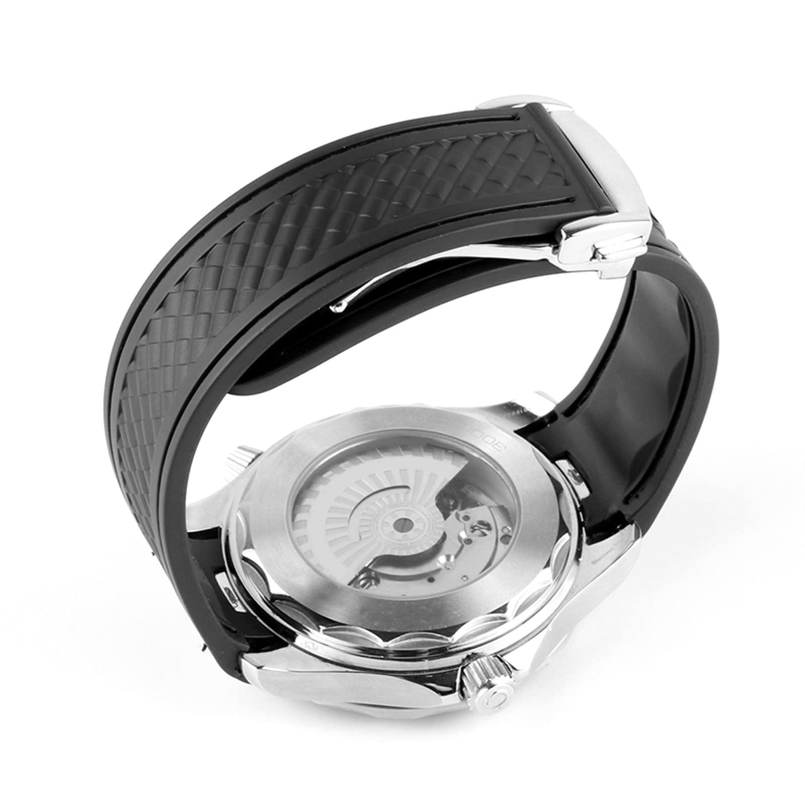 20 mm gumowy pasek do zegarka Omega SEAMASTER 300 AT150 DE VILLE SPEEDMASTER silikonowy pasek zapasowy akcesoria do zegarków