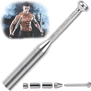 Clubbell de Aço 6 em 1, Clubbell Ajustável (3 a 8 kg), Aço Ajustável para Treinamento de Força, Halteres