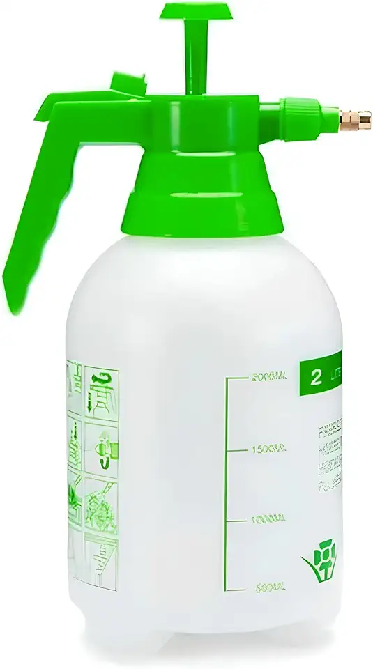 Pulverizador Manual 2 Litros em Abs Bico Ajustável Borrifador de Jardim Com bomba de Compressão