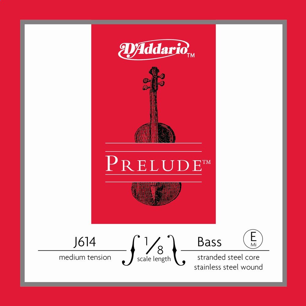D'Addario Prelude Bass 10Bk E 1/8 M (J6141/8M-B10)