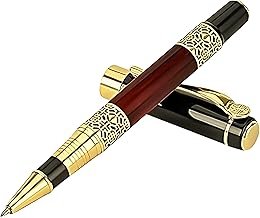 Black Jones Luxury Pen With Name,Personalised Writing Pens With Nice Pens for Men Women Gift Professional Executive,Office,Birthday Christmas Thank You in Gift Box (1 Pack Red)