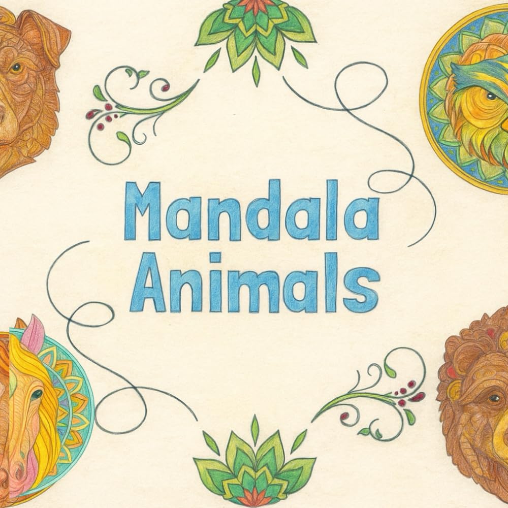 Mandala Animals: 40 Beautiful Animal Mandalas with English and Spanish Names