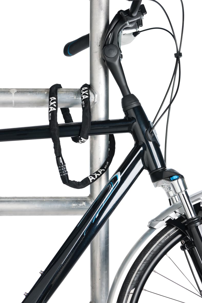 Antivol Vélo Chaîne AXA Rigid RCC 120 - Longueur 120 Cm, Maillons Acier 3,5 Mm, Niveau Sécurité 3, Code 4 Chiffres - Bleu