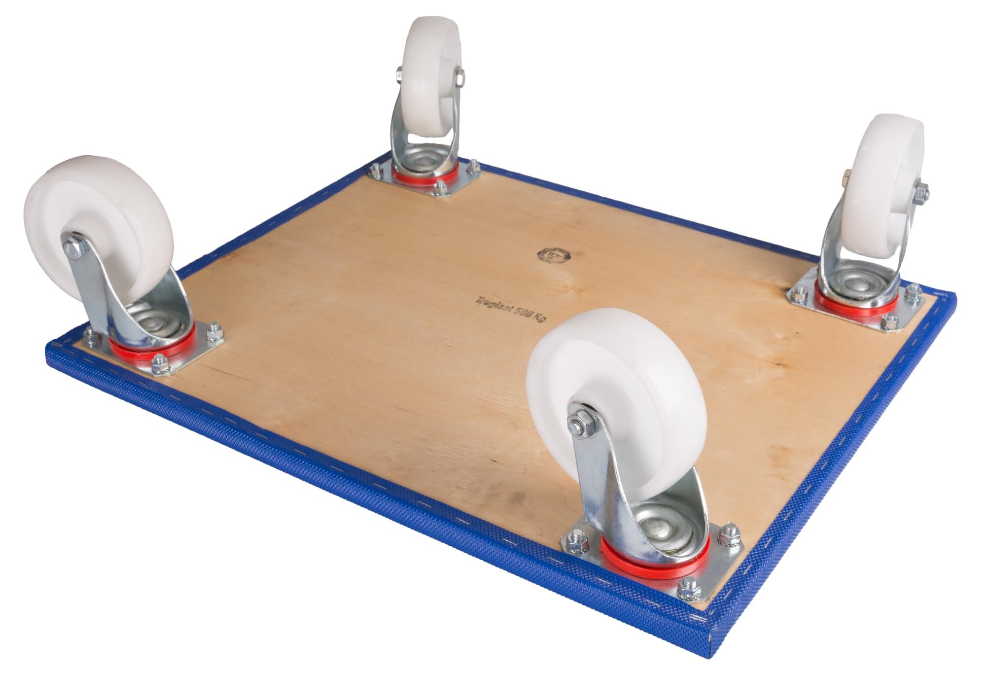 2 Möbelroller 800 x 500 x 165 mm mit Antirutschbelag Traglast 500 kg Kunststoff-Lenkrollen Transportroller Möbelhund