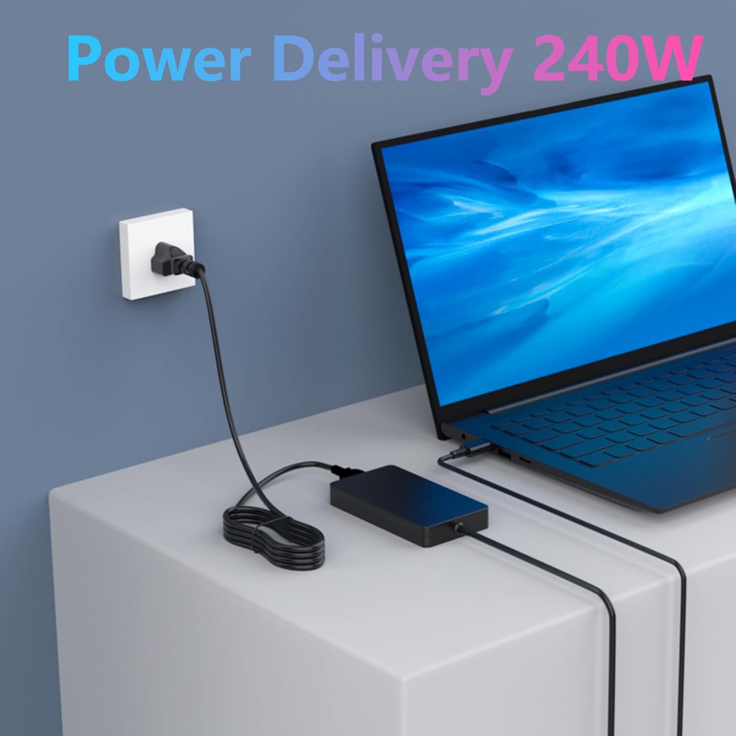 240W Laptop Charger Compatible with MSI Stealth GS77 GE76 GE66 Raider GP76 GP66 Leopard Creator Z16P Z16 Alpha 17 Gaming Laptop Power Supply Adapter