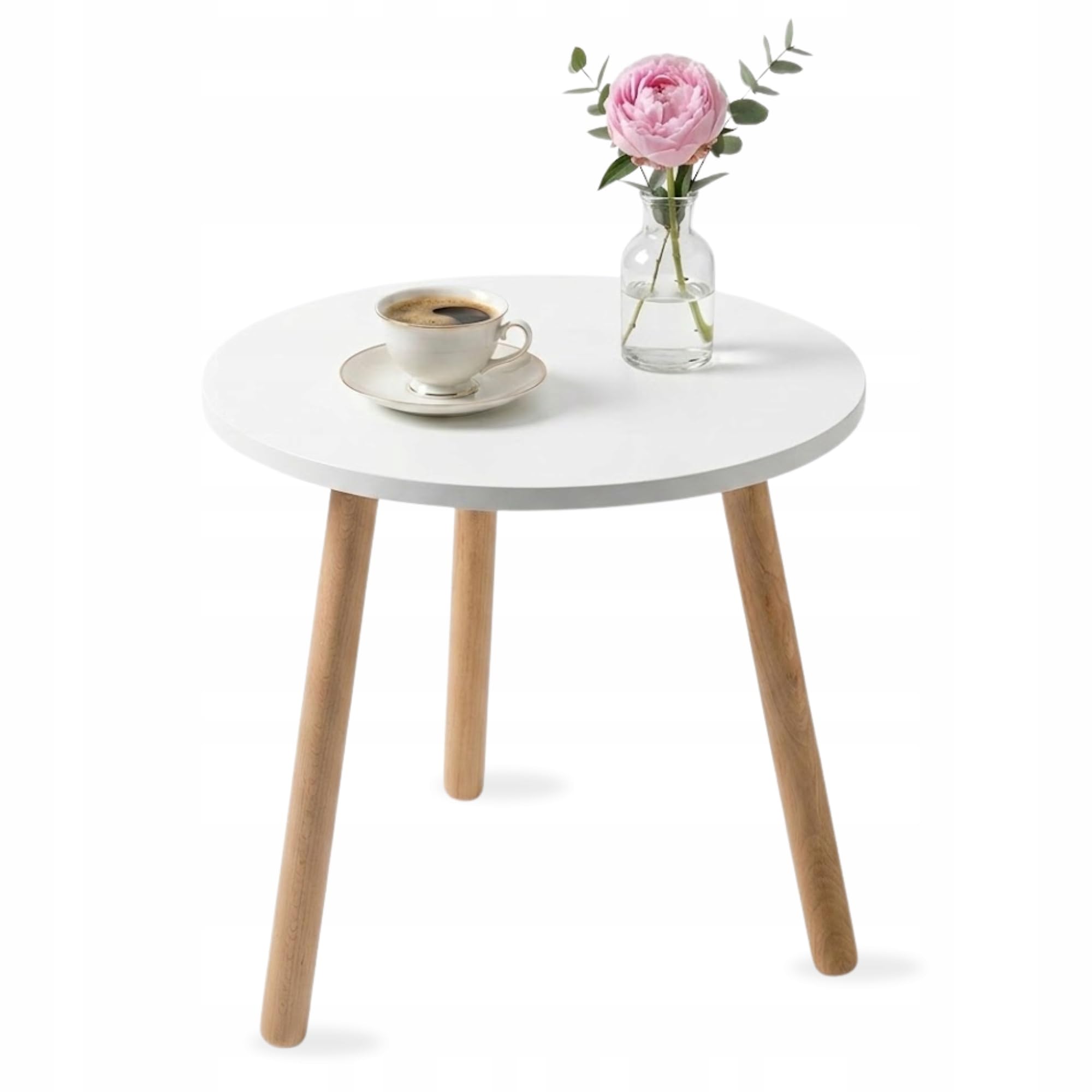 tavolo per bambini in legno, tavolo rotondo 50 cm, tavolo per camera dei bambini - naturale mobili per bambini, tavolo per bambini