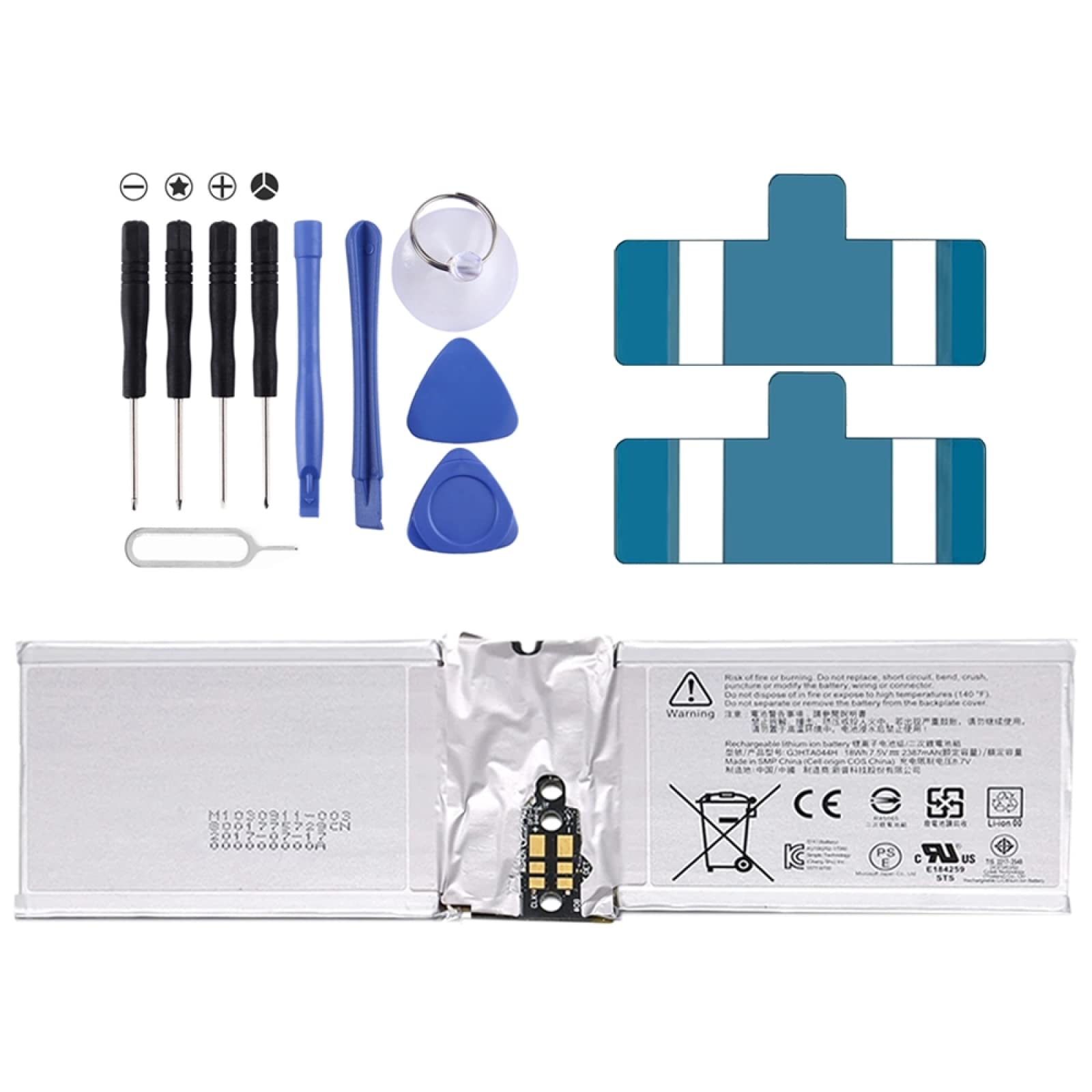 ZZjingli 7.5V 2387MAH Li-Polymer Battery Replacement For Microsoft Surface Book 1 2 1703 1704 1705, Important note: For lithium batteries, only secure shipping ways to European Union