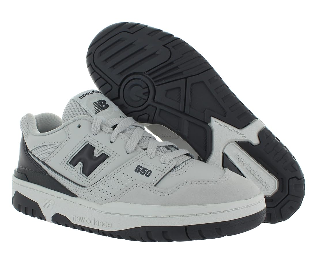 New Balance 550 GS Boys Shoes Size 4, Color: White/Grey