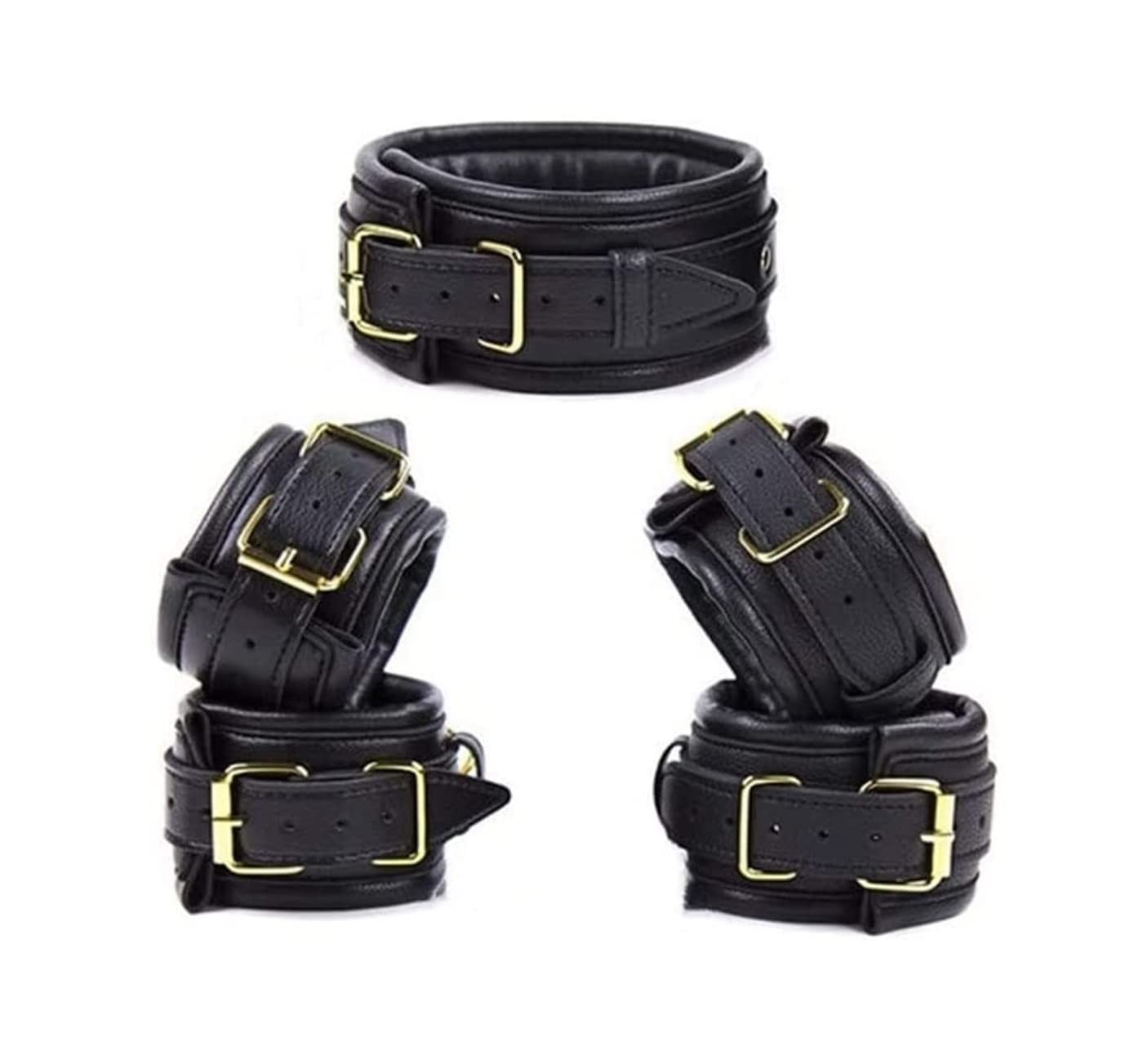 Ensemble de bondage en cuir rembourré