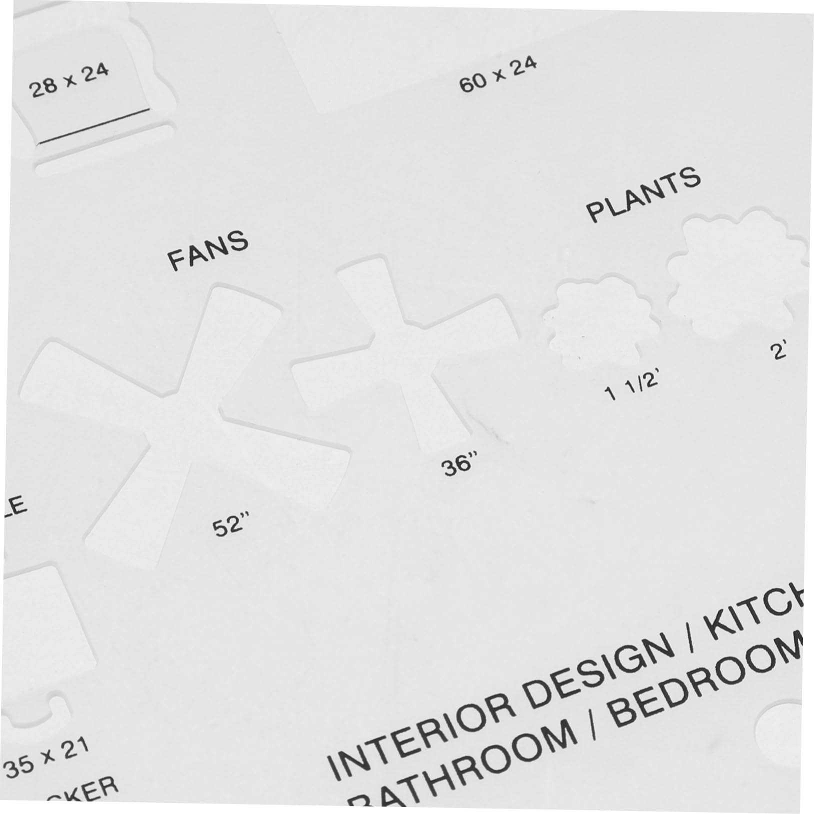 SECFOU Plantillas de Dibujo Geométrico 6 Pcs Diseño Hueco, de Material Pp, Precisión y Fáciles de Limpiar, Ideales para Proyectos Artísticos y Estudiantes