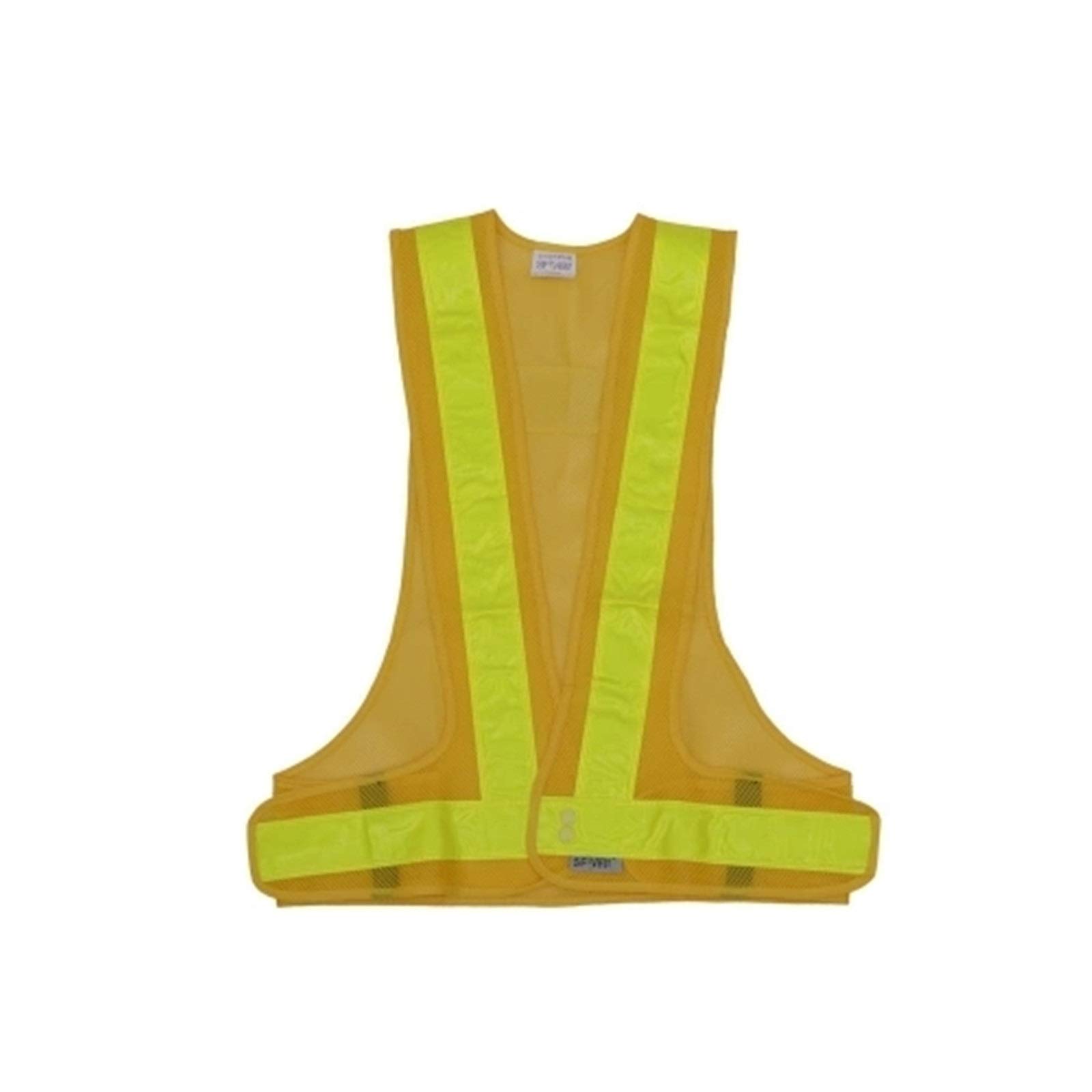 Chalecos de Seguridad Chaleco reflectante de alta visibilidad Chalecos con correa seguridad Ropa trabajo para Construir Trabajos al Aire libre(Orange Yellow)