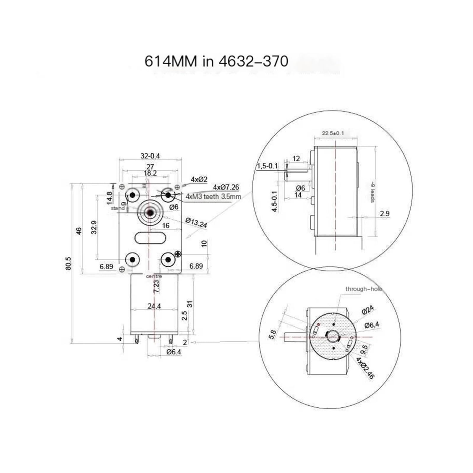 Untersetzungsgetriebemotor 4632-370 6 V 12 V 24 V Mikro-DC-Turbo-Schneckenmotor mit Untersetzungsgetriebe 2~150 U/min 1,2~25 kg.cm 2,4 W Drehzahlregelung Kleiner Motor mit niedriger Geschwindigkeit(30