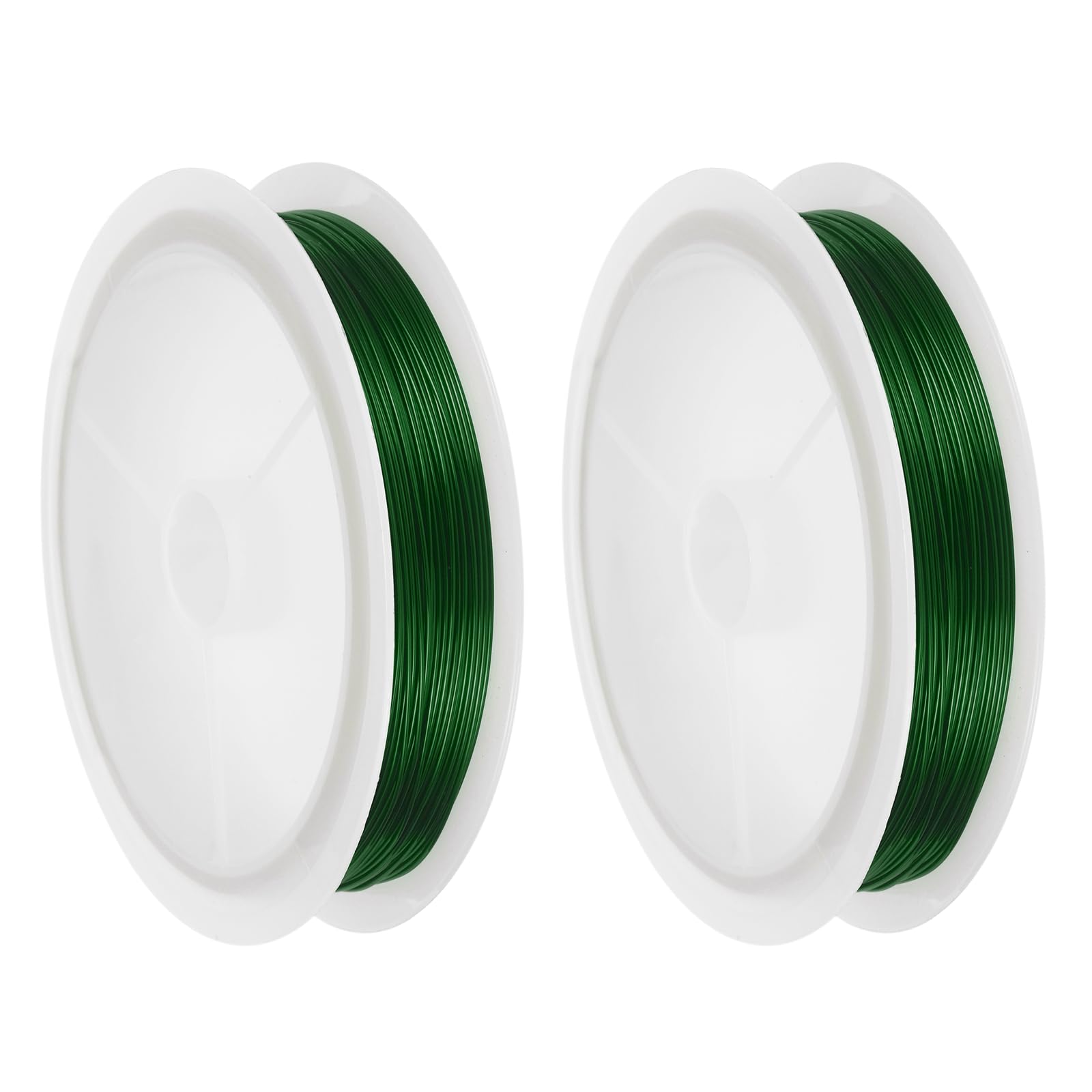 sourcing map 24 Gauge(0.5MM) Copper Wire for Jewelry Making Green 18M