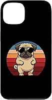 Vista 7 de Retro Pug Dog Mom Dog Dad Funny Pug Case for iPhone 17