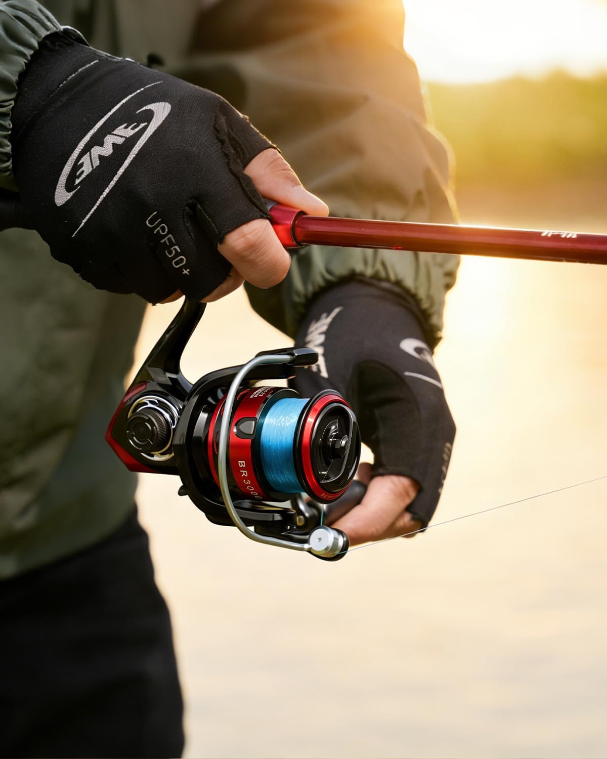Ghosthorn Fishing Rod and Reel Combo Collapsible Fishing Pole Telescopic Fishing Rod Combo Travel Portable Fishing Set Carbon Fiber with Carrier Bag for Saltwater Freshwater