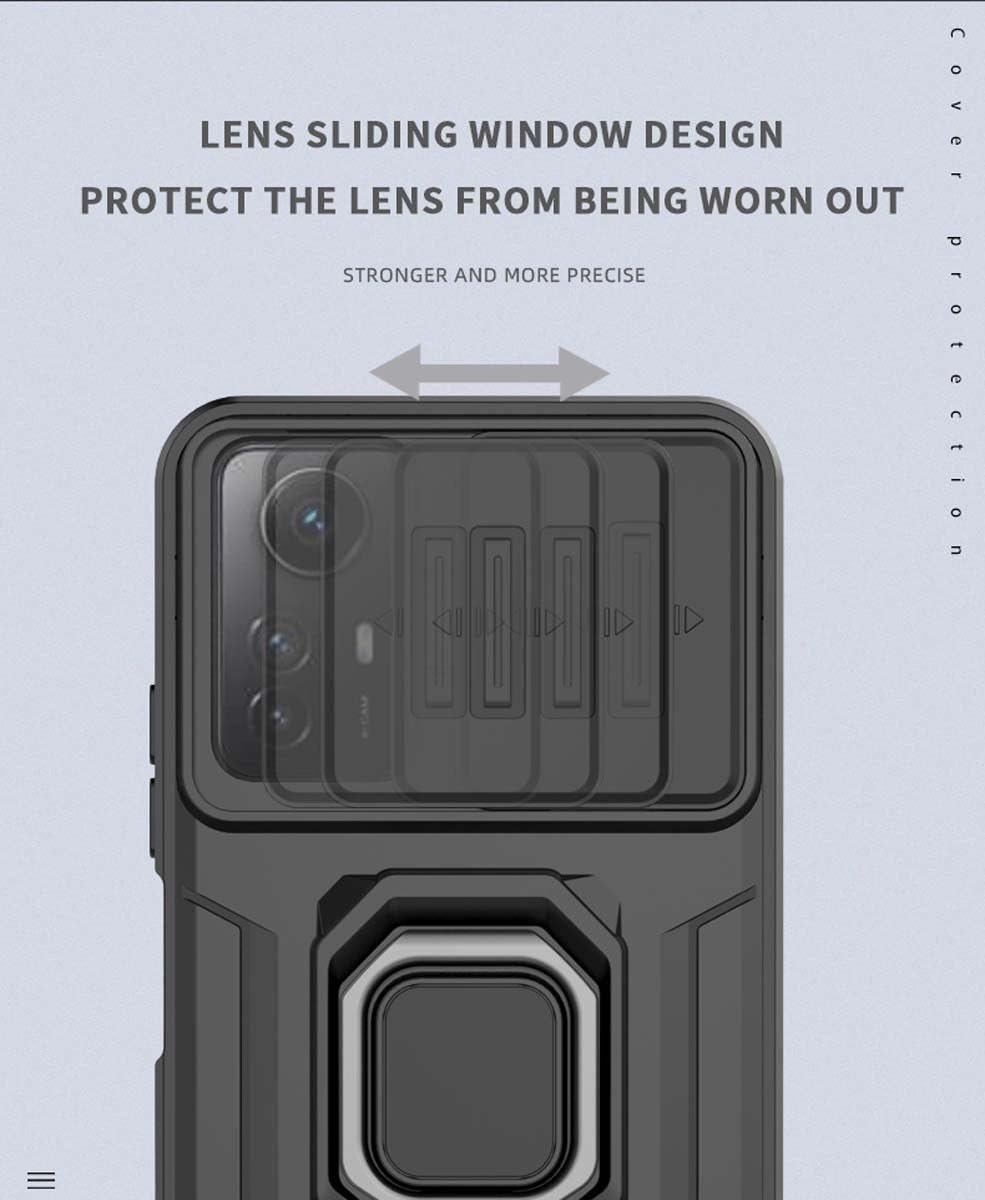 BOKYAS Cover Cristallina Per Xiaomi Redmi Note 12S 4G - Ibrida TPU+PC Antiurto 360° - Trasparente Non Ingiallente
