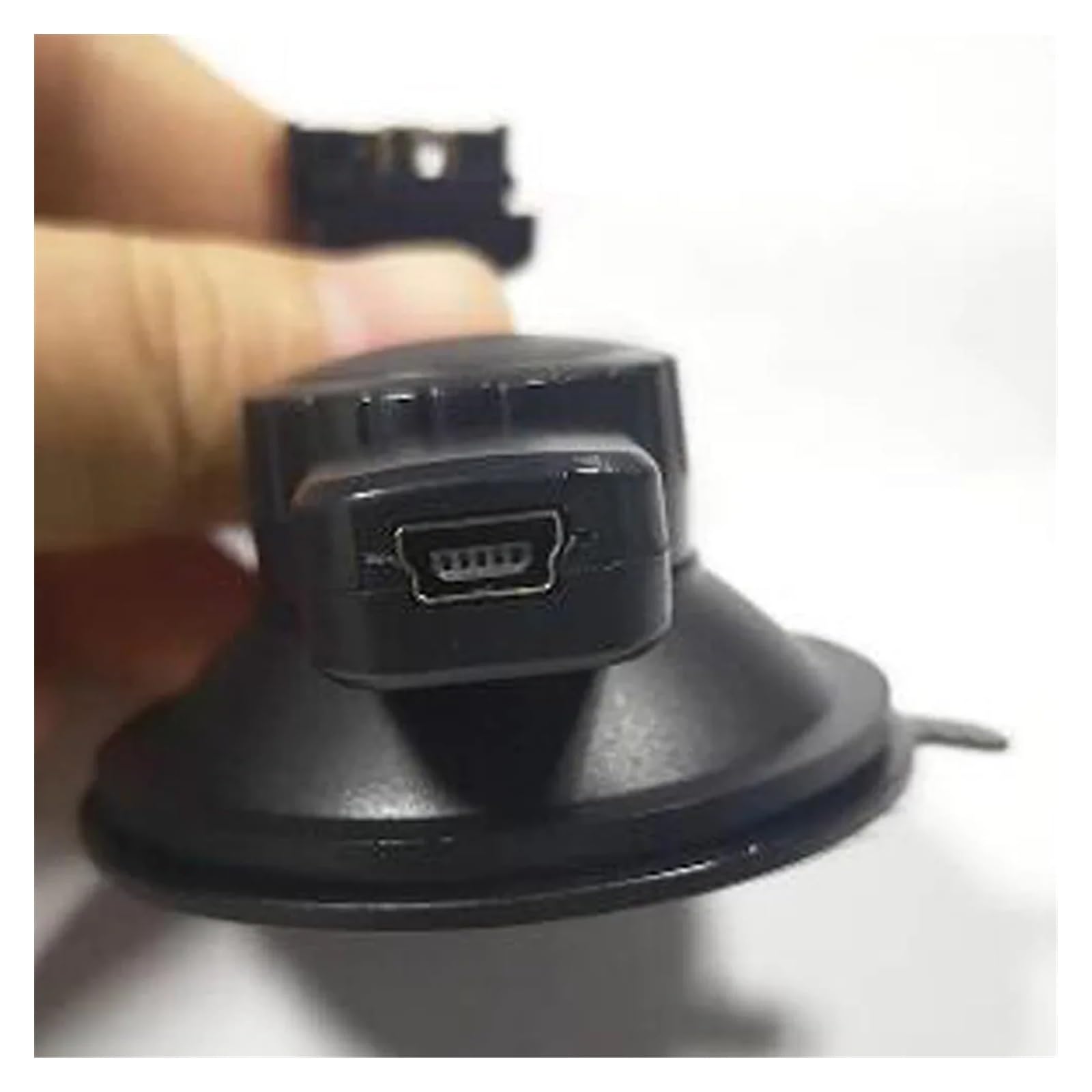 Xuanqingyi Store Uchwyt samochodowy do rejestratora wideorejestrator 4Pin kompatybilny z portem Mini USB uchwyt na przyssawkę na przedniej szybie kompatybilny z wideorejestratorem samochodowym kamera