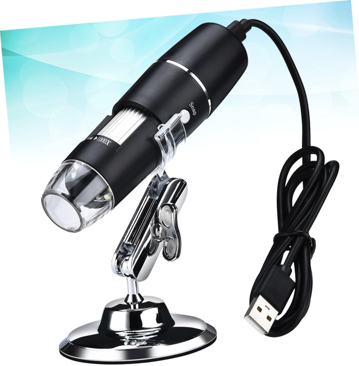 OSALADI Electronic Handheld Microscope Magnification Digital Magnifying Glass USB Led for Industrial Lab Use
