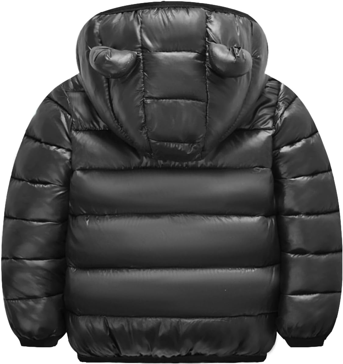HILEELANG Kids Boy Girl Winter Hooded Puffer Jackets Coats Light Weight Padded Outerwear - Image 2