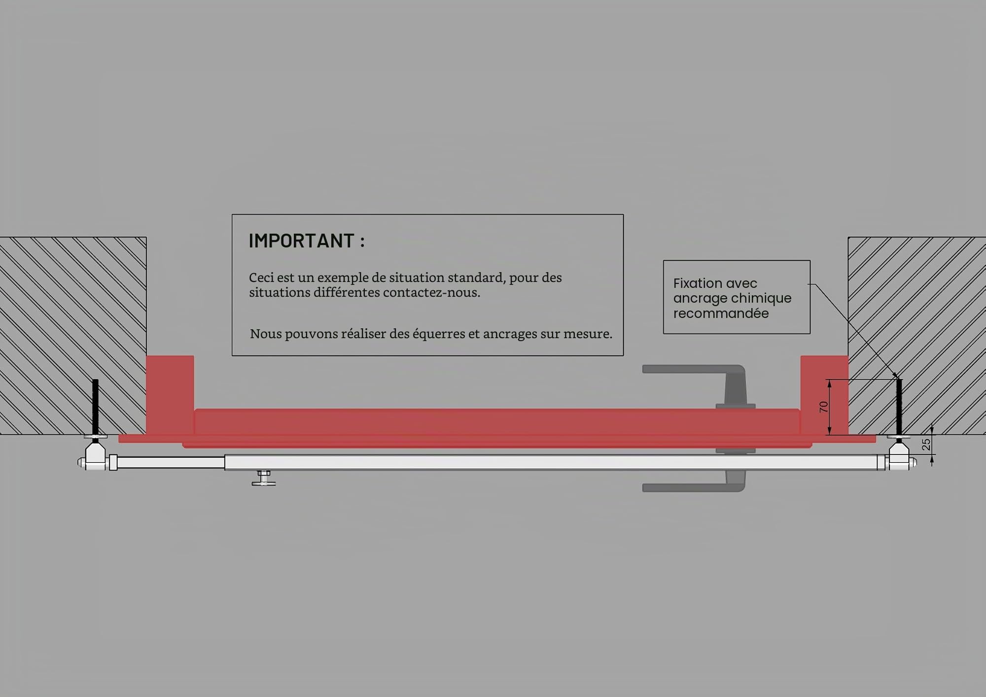 Barre anti-intrusion de sécurité - acier inoxydable 316L - extensible de 800 à 1400 mm. - anti-effraction - antivol - pour portes, portes et fenêtres - résistant - haute qualité - DimAccessoires