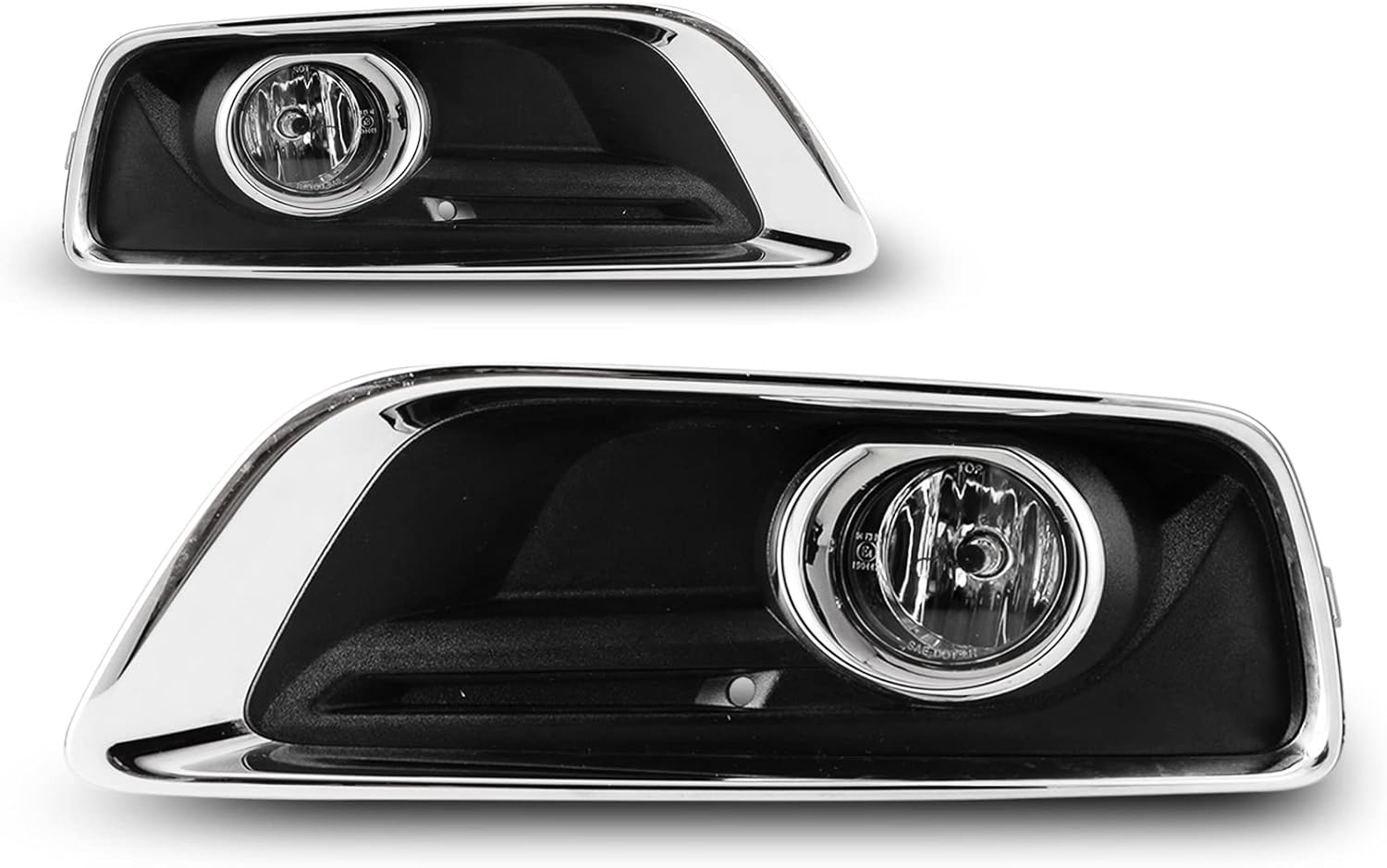 Fog Lights Assembly for Chevy Malibu 2013 2014 2015 and Malibu Limited 2016 with Bulbs H10 12V 42W, Driving Fog Lamps Replacement Include Wiring Harness Kit and Switch,1 Pair (Left and Right)