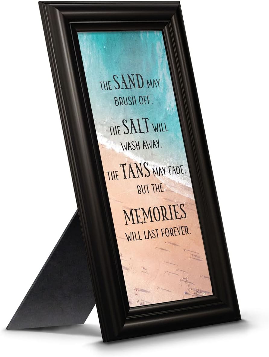 Crossroads Home Décor Memories Last Forever, Ocean Decor, Family Vacation Picture Frame, 7421B