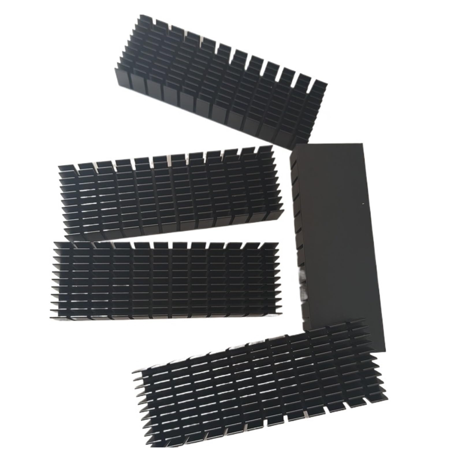 Dissipatore di calore in lega di alluminio 1PC 120 * 40 * 20MM Pannello dissipatore di calore CPU amplificatore di potenza Routing elettronico Radiatore di raffreddamento
