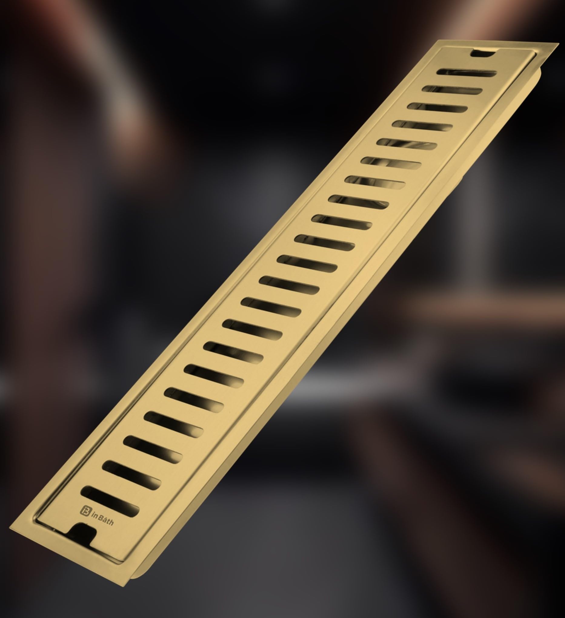 InBath Gold Classic Shower Drain Channel with Collar| 18x4 Inches Shower Drainer| Floor Drain|Stainless Steel 304 Grade|Golden Finish| Side Hole Type (B0CZP9WVGZ) Amazon Price History, Amazon Price Tracker